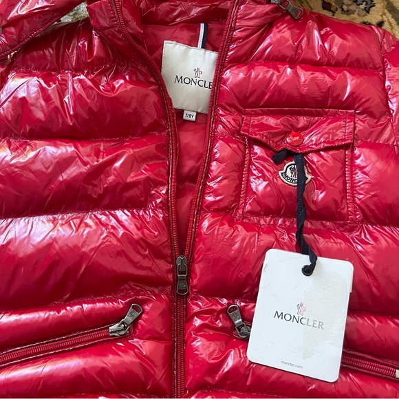 Moncler Red Boys Coat - Picture 2 of 13